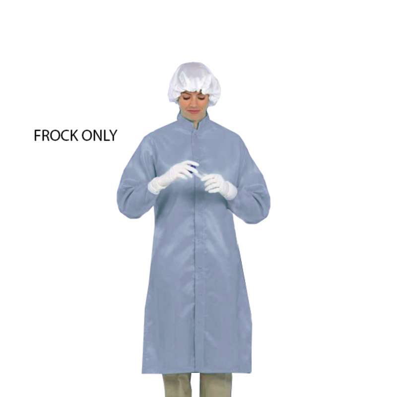 LD-100 System Unisex Blue Frock with Adjustable Snaps at Wrists and Collar, 47-1/4" Length, Extra Large