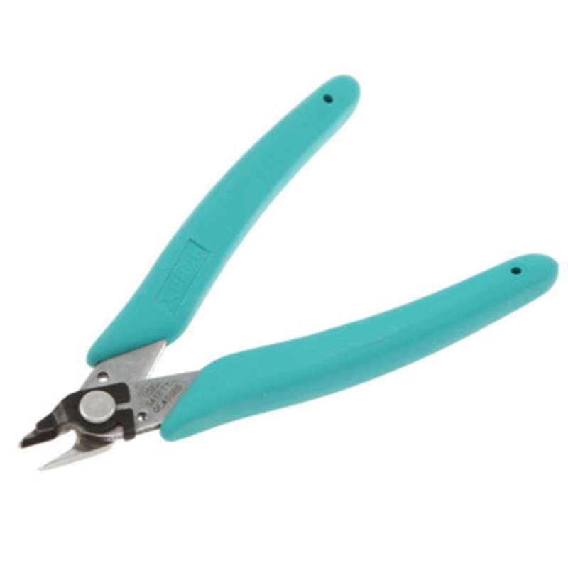Tapered Head Flush Cutters with Cushion Grip Handles and Lead Retainer, 4-7/8" Long