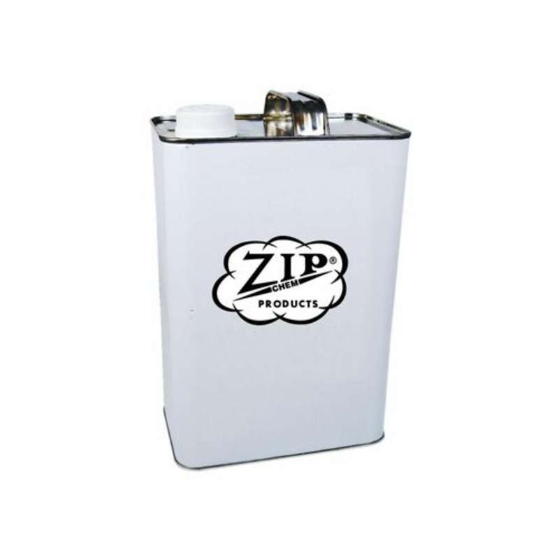 white metal can with Zip Chem logo