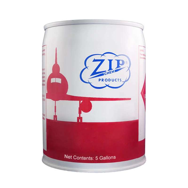 white pail with red labelling