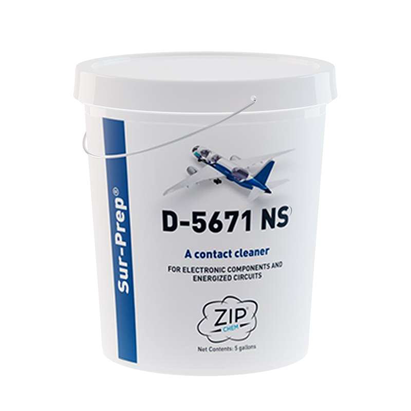 white pail with product label